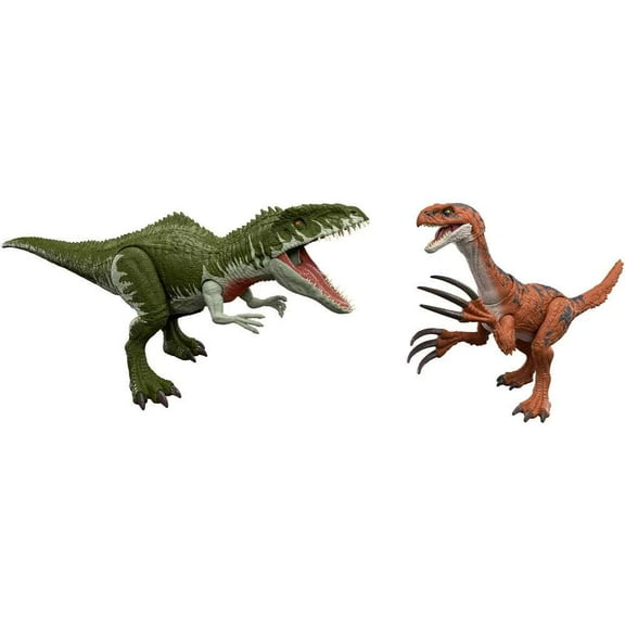 Jurassic World Reimagined Giganotosaurus vs. Therizinosaurus Action Figure 2-Pack