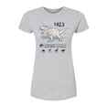 thumbnail image 1 of Jurassic World - Rex Info - Juniors Fitted Graphic T-Shirt, 1 of 4