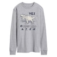 thumbnail image 1 of Jurassic World - Rex Info - Men's Long Sleeve Graphic T-Shirt, 1 of 4