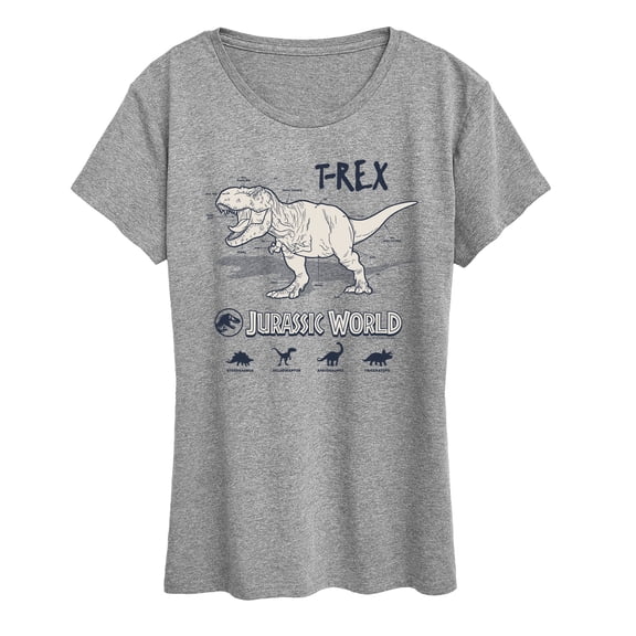 Jurassic World - Rex Info - Women's Short Sleeve Graphic T-Shirt