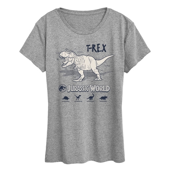 Jurassic World - Rex Info Women's Short Sleeve Graphic T-Shirt