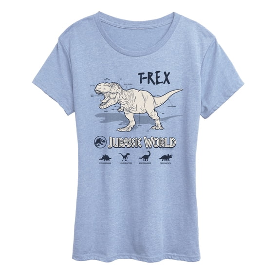Jurassic World - Rex Info Women's Short Sleeve Graphic T-Shirt