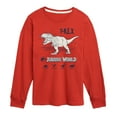 thumbnail image 1 of Jurassic World - Rex Info - Youth Boys Long Sleeve Graphic T-Shirt, 1 of 4