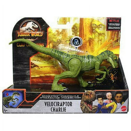 Jurassic World Savage Strike Collectible Kids Velociraptor Charlie Action Figures