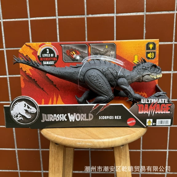 Jurassic World Scorpios Rex AR Dinosaur - Interactive Electronic Toy with Sound, Light & Augmented Reality Attacks | STEM Learning Gift for Boys Ages 6-12