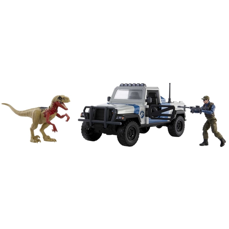 抜けなし THIS&THAT TRUCK ver. リノ コンプ セット Jurassic World Search 'n Smash Truck Set with Atrociraptor Dino