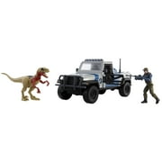 Jurassic World Search n Smash Truck Set with Atrociraptor Dino & Human Action Figure Toys