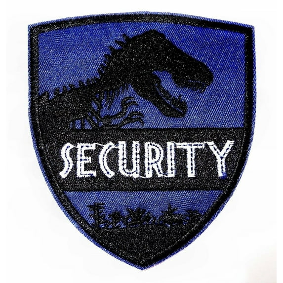 Jurassic World Security 4 Inches Wide Embroidered Patch
