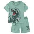 thumbnail image 1 of Jurassic World Short Sleeve T-Shirt and French Terry Shorts Set (Boys), 2 Piece Set, Sizes 4-7, 1 of 7