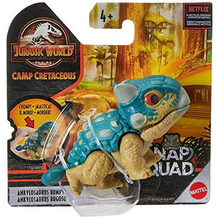 Jurassic World Dino Toy | 2 Inch Snap Squad Ankylosaurus Figure