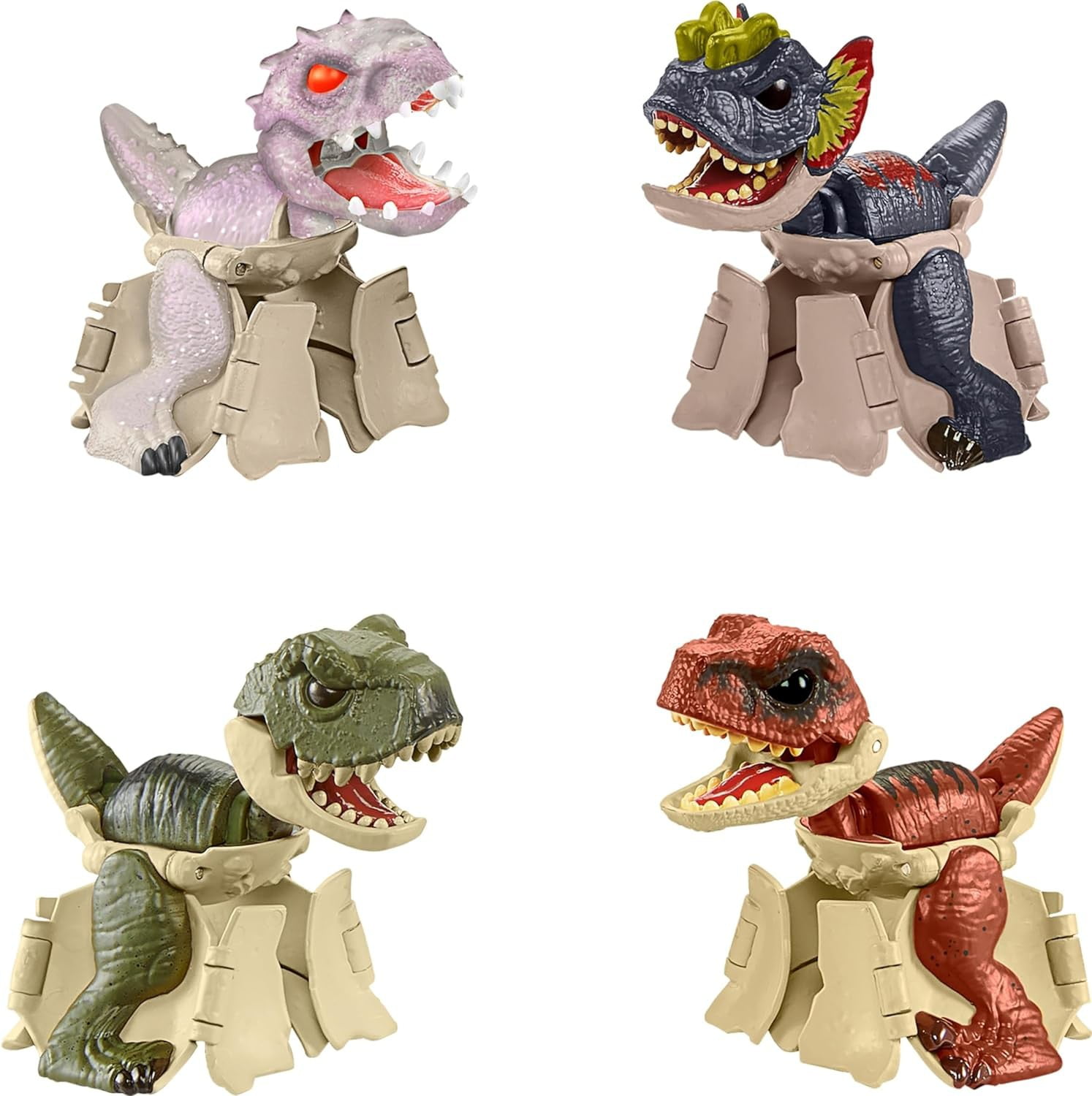 Jurassic World Survival Instincts Hidden Hatchers Transforming Figure 4-Pack