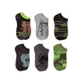 thumbnail image 1 of Jurassic World T Rex Polyester No Show Shock Boy's S, (6 Pack), 1 of 6