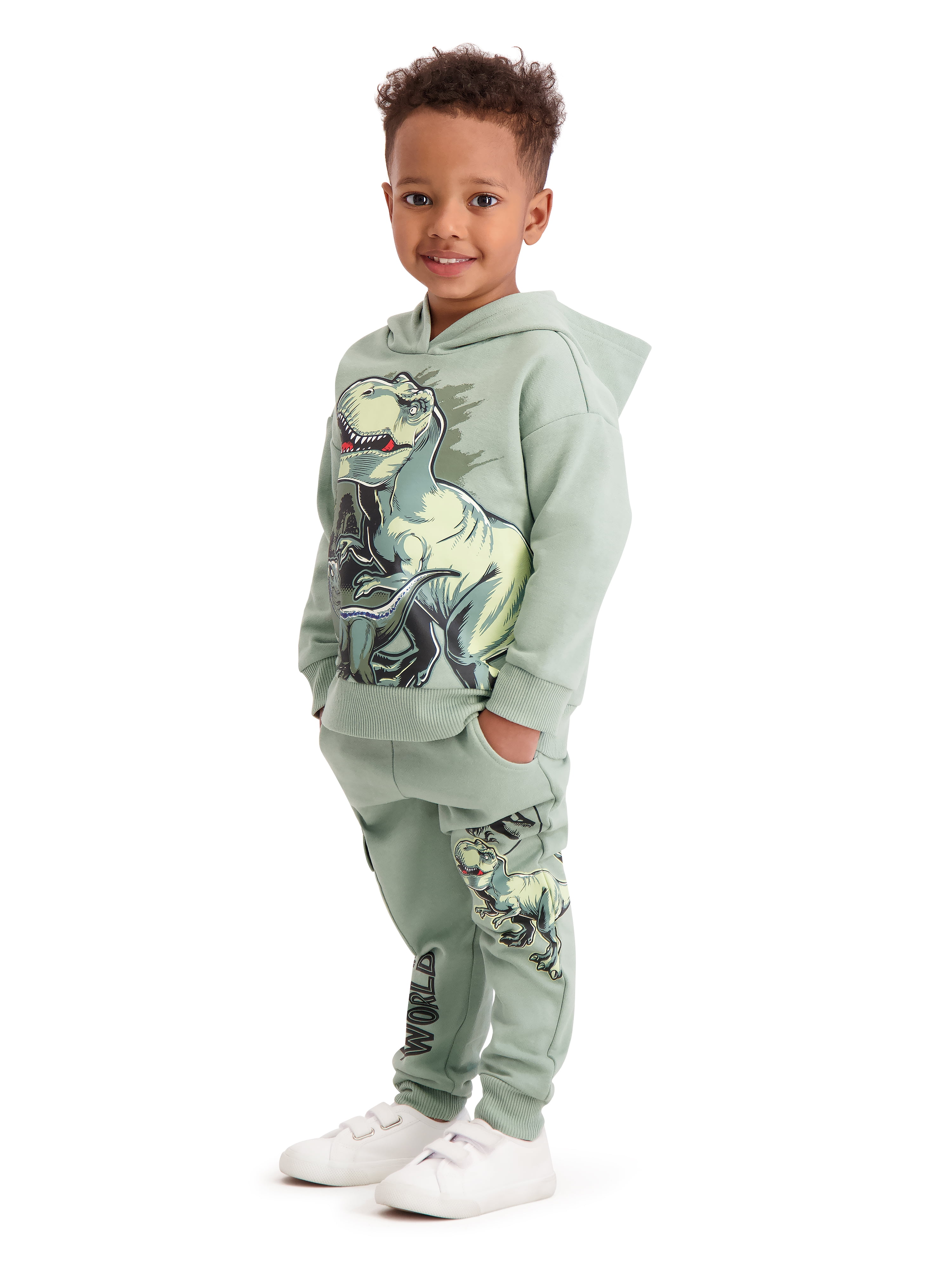 Jurassic World Toddler Boys Graphic Hoodie and Jogger Pants Set, 2-Piece, Sizes 12M-5T