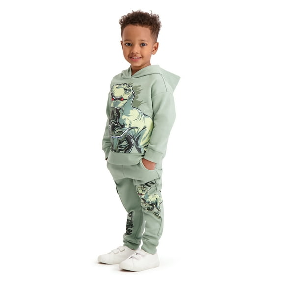 Jurassic World Toddler Boys Graphic Hoodie and Jogger Pants Set, 2-Piece, Sizes 12M-5T