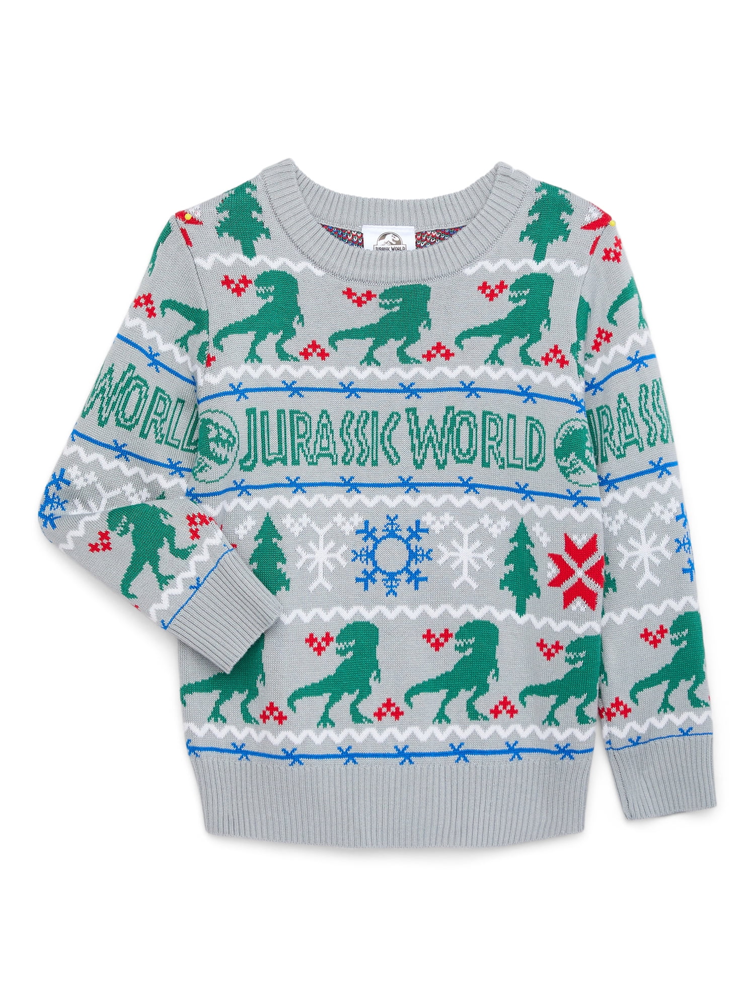 Jurassic World Toddler Boy Holiday Sweater with Long Sleeves