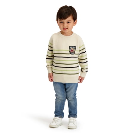 Jurassic World Toddler Boy Long Sleeve Raglan Sweater, Sizes 12M-5T