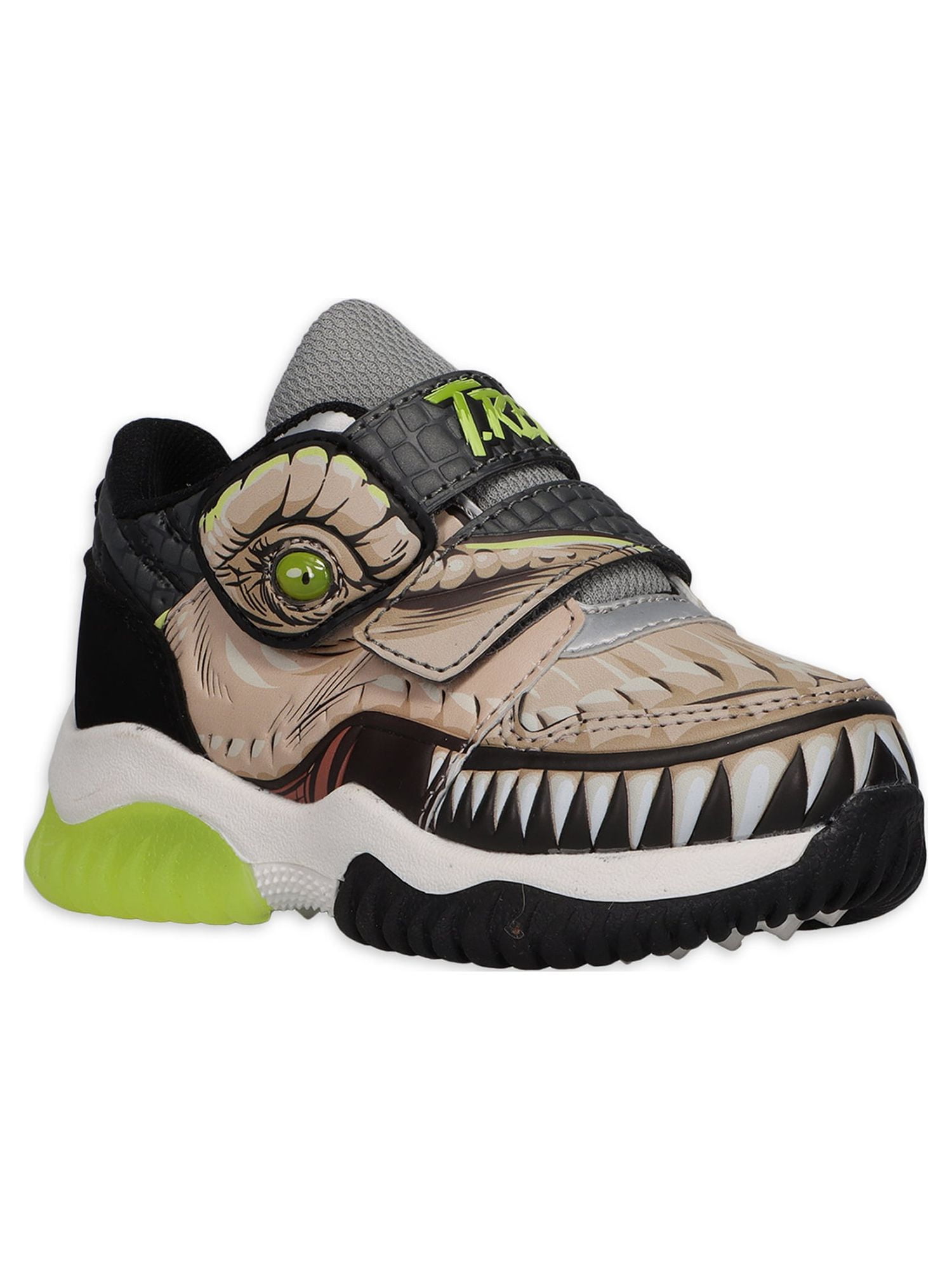 Jurassic World Toddler Boys License Light Up Athletic Sneaker, Sizes 8-13