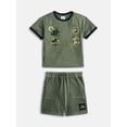 thumbnail image 1 of Jurassic World Toddler Boys Short Sleeve Graphic Tee and Matching Shorts Outfit Set, 2-Piece, Sizes 12M-5T, 1 of 8