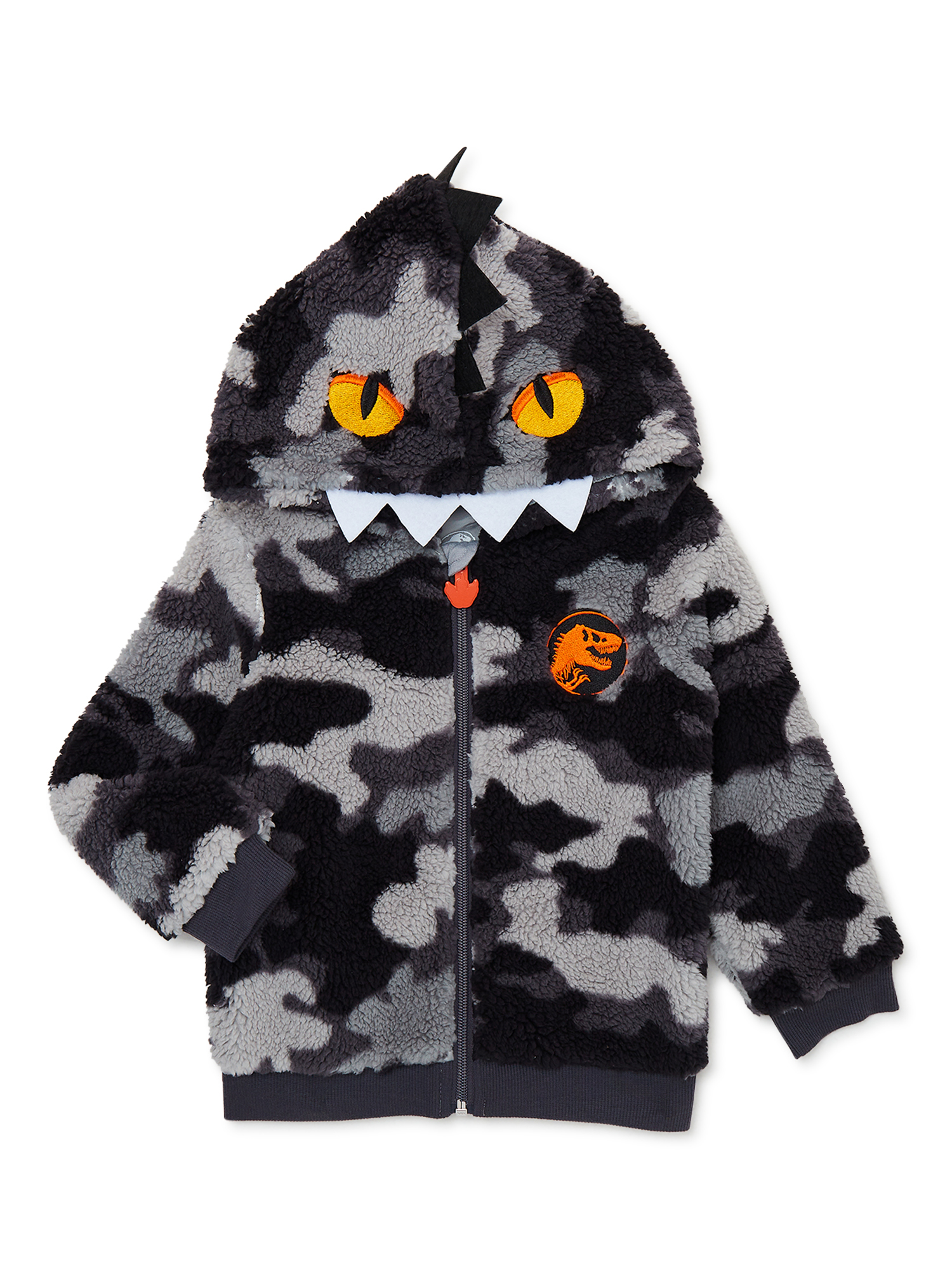 Jurassic World Toddler Cosplay Faux Sherpa Hoodie, 12M-5T - image 1 of 10
