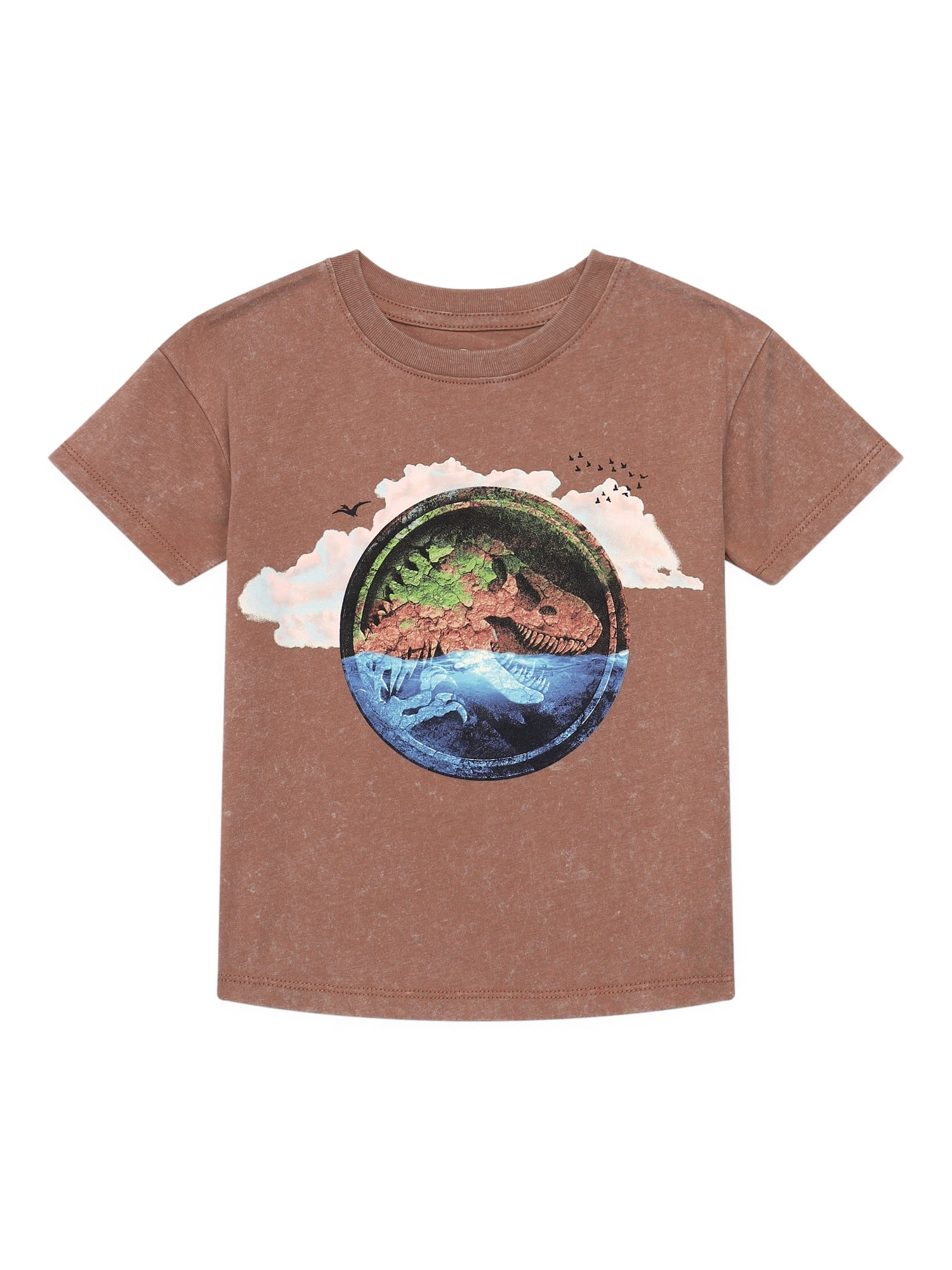 Jurassic Toddler Graphic Crewneck Tee with Short Sleeves, Sizes 12M-5T