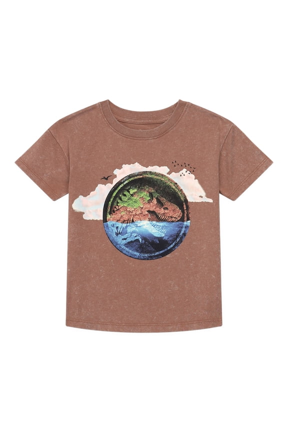 Jurassic Toddler Graphic Crewneck Tee with Short Sleeves, Sizes 12M-5T