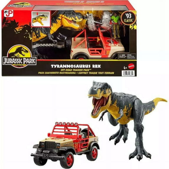 Jurassic World Tyrannosaurus Rex Off Road Tracker Figure Playset Toy New W Tag