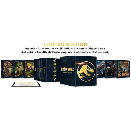 Jurassic World Ultimate Collection (Limited Edition Steelbook 4K Ultra HD + Blu-ray + Digital) [UHD]