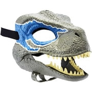 Jurassic World Velociraptor Blue Dinosaur Mask with Realistic Details