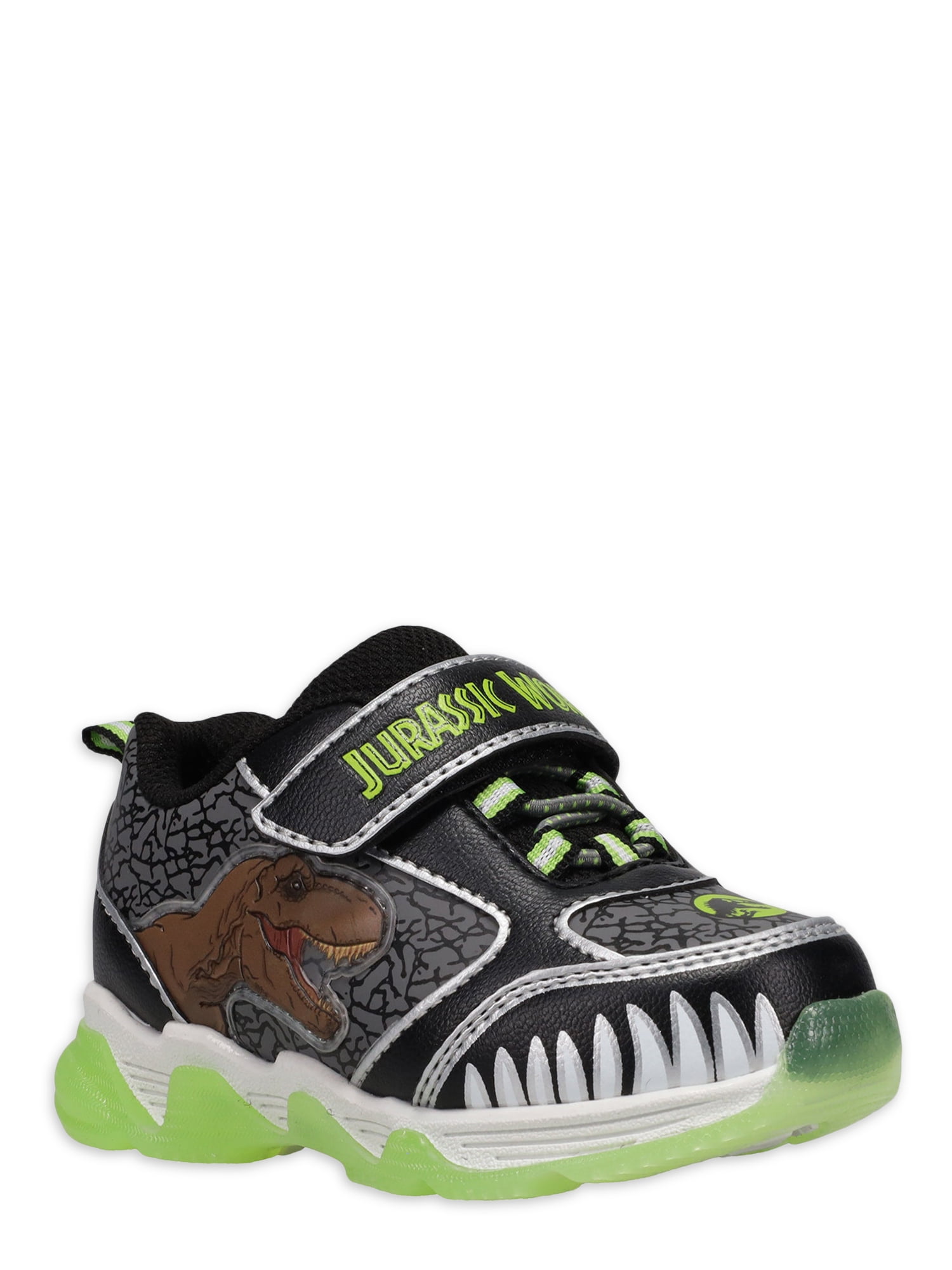 Universal Jurassic World Toddler Boys Athletic Light Up Sneaker Toddler Boy s Size 7 Green