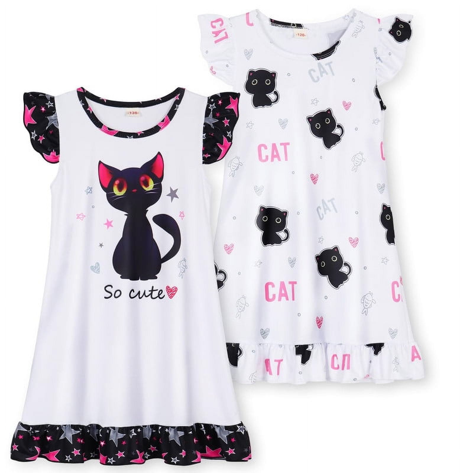 Girls Cat Pajamas