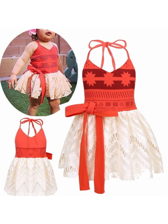 Baby Girl Princess Costume Clothes Halter Backless Jumpsuit Dress Tulle Sundress Outfits