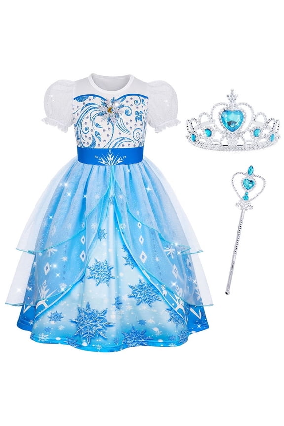 Girls Princess Dress Halloween Birthday Party Costume up for Toddler Girl Kids 4t (3-4Years)