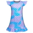 thumbnail image 1 of Jurebecia Girls Nightgowns Mermaid Nightgown Ariel Princess Pajama Dresses for Girls Sleepwear Night Kids Toddler Soft Nightgown 150 cm 9-10 Years, 1 of 8