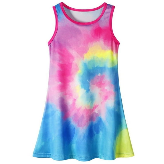 Jurebecia Girls Nightgowns Rainbow Nightgown Princess Pajama Dresses for Girls Sleepwear Night Soft Nightgown 120 cm 4-5 Years