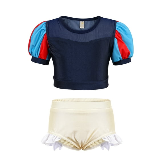 Jurebecia Girls Swimsuit Swimwear Two Pieces Bathing Suit Kids Princess Tankini Bikini Set