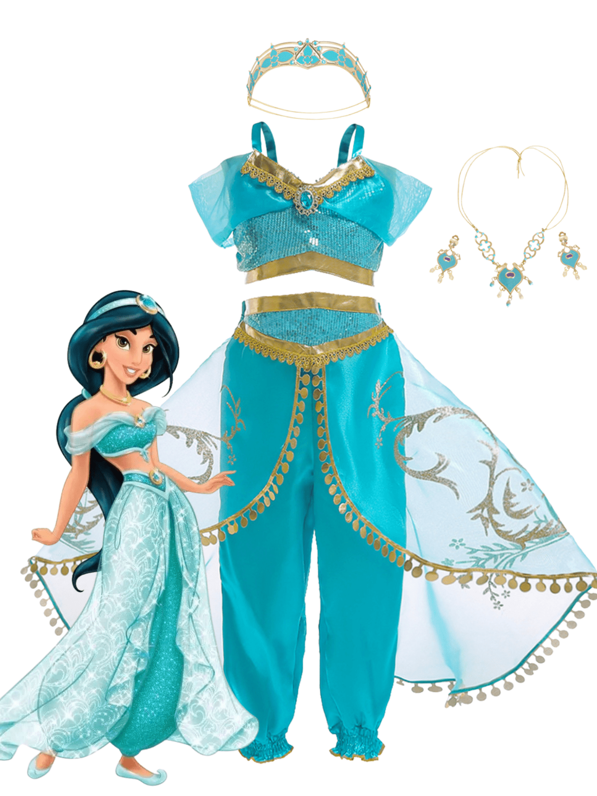 Jasmine Princess Jasmine Fancy Dress For Girls Perfect For Birthday  Parties, Christmas, And Cosplay Available In Sizes 3 10 Years Item #230731  From Xianstore07, $10.61 | DHgate.Com