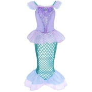 Jurebecia Princess Dress up Sequins Halloween Costume for Birthday Party & Christmas Toddler Kids with Accessories 3T2-3Years