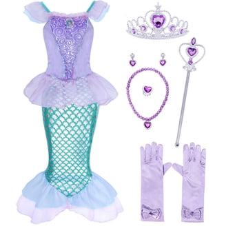 fitted lace wedding dress Disney Princess Ariel Dress with Bodysuit