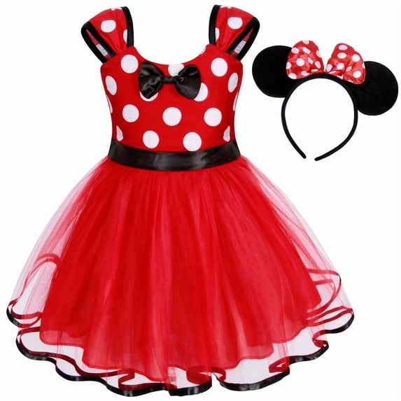 Jurebecia Princess Costumee Baby Fancy Dress up Princess Bowknot Tutu Tulle Xmas Cosplay Cute Birthday Party Outfits 100 cm 2-3 Years