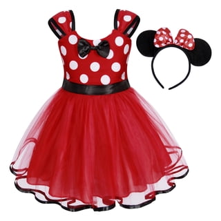 Jurebecia Princess Costume Baby Fancy Dress up Bowknot Tutu Tulle Xmas Cosplay Cute Birthday Party Outfits 110 cm 3-4 Years