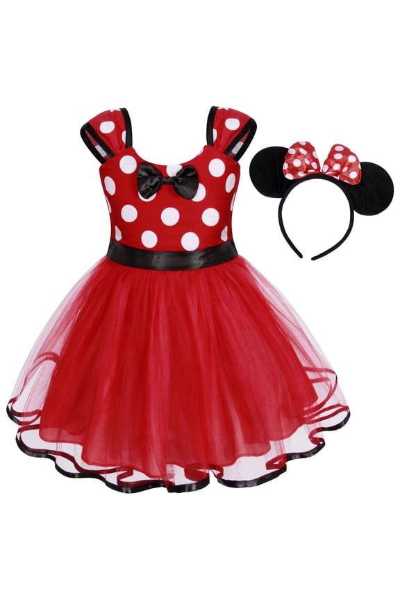 Princess Costume Baby Fancy Mini Dress up Princess Bowknot Tutu Tulle Xmas Cosplay Cute Birthday Party Outfits 18-24 Months