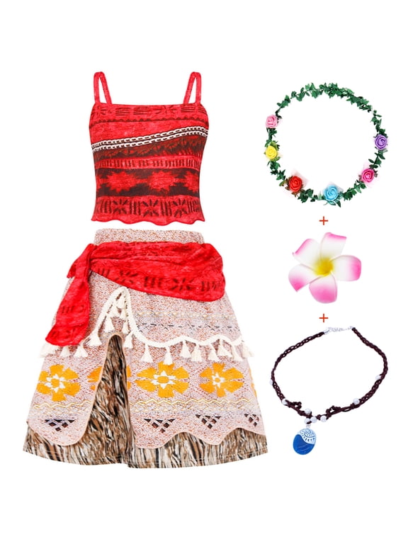 Princess Costume Two-Pieces Crop Top Skirt Dress Outfit Set Birthday Party Clothes 140 cm 5-6 Years