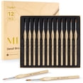 thumbnail image 1 of JusArt Detail Paint Brushes Set, 12 PCS Fine Tip Model Miniature Paint Brushes for Fine Detailing - Acrylic, Watercolor, Oil, Models, Rock Painting & Paint by Number - Triangular Handles (Wood), 1 of 9