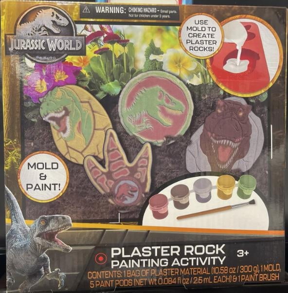 Painting Model Plaster Rocks Jusassic World Plaster Rock Mold & Painting Activity Age 3+ - Walmart.com
