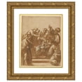 thumbnail image 1 of Jusepe de Ribera 12x14 Gold Ornate Wood Frame and Double Matted Museum Art Print Titled - Adoration of the Magi (1620), 1 of 4