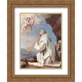 thumbnail image 1 of Jusepe de Ribera 2x Matted 20x24 Gold Ornate Framed Art Print 'St. Bruno, the Carthusian', 1 of 2