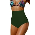 thumbnail image 1 of Jusfitsu High Waisted Bikini Bottom for Women Tummy Control Swimsuits Tankini Bottom Plus Size Swim Shorts, 1 of 5