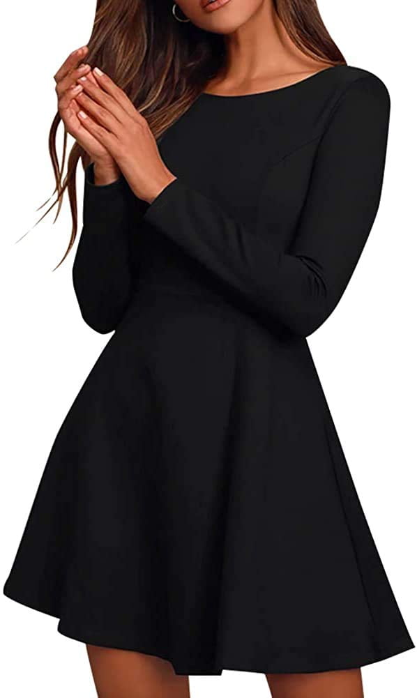 knee length dresses for ladies Chloe Grey Square Neck Skater Mini Dress  Get That Trend