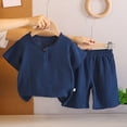 thumbnail image 1 of Juslio 2-Piece Kids Toddler Girls Boys T Shirts Tops+Elastic Waist Shorts Comfortable Breathable Outfits Sets 2-3Years, 1 of 5