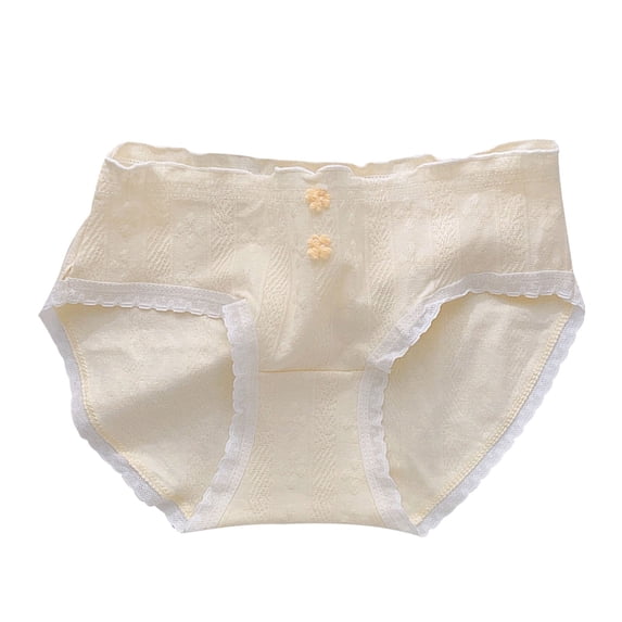 Juslio Big Kids Underwear Breathable Cotton Seamless Girls Underwear Brief Character Underwear Soft Mid Waist Underwear